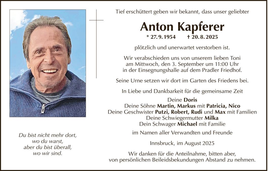 Anton Kapferer Bild