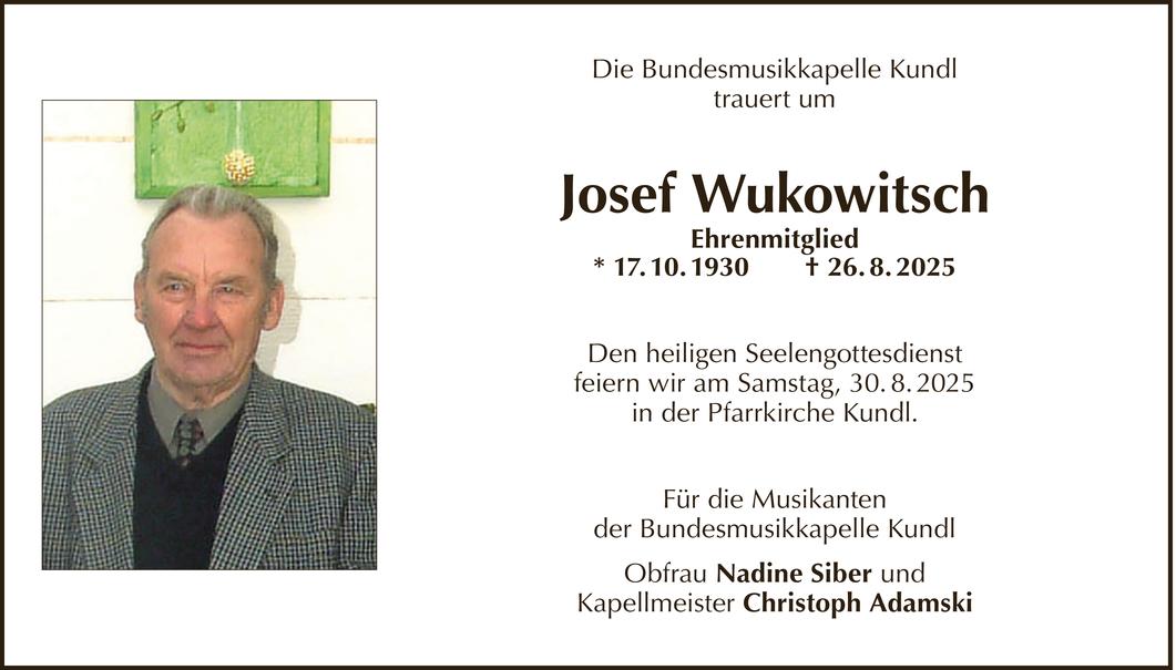 Josef Wukowitsch Bild