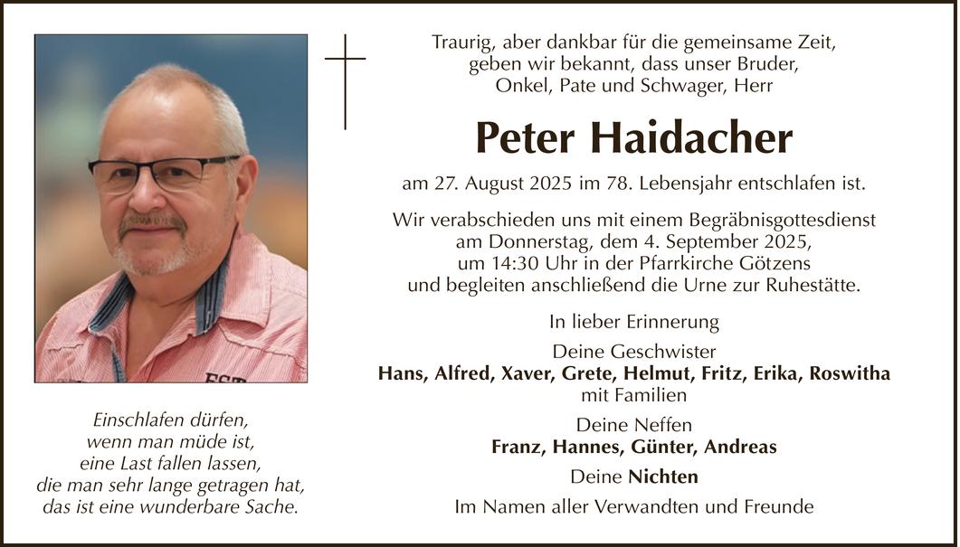 Peter Haidacher Bild