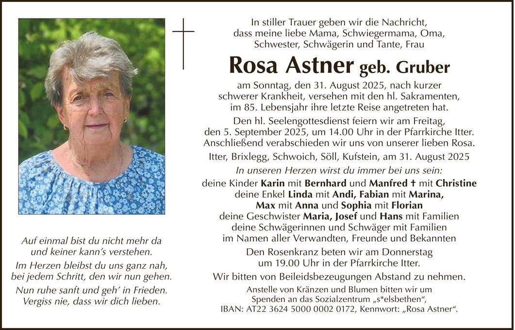 Rosa Astner Bild