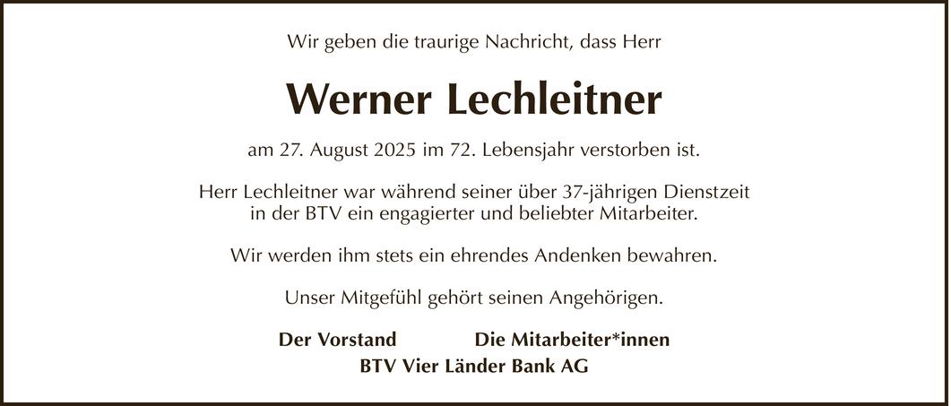 Werner Lechleitner Bild