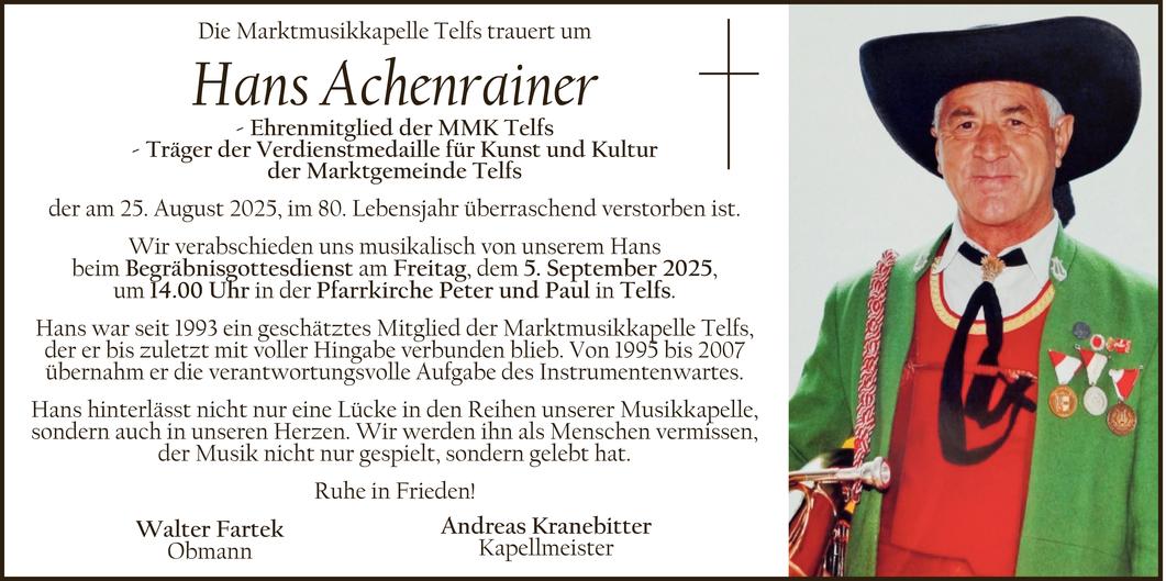 Hans Achenrainer Bild