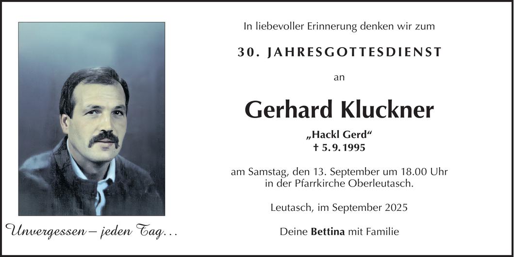 Gerhard Kluckner Bild