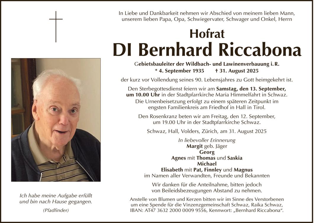 Bernhard Riccabona Bild