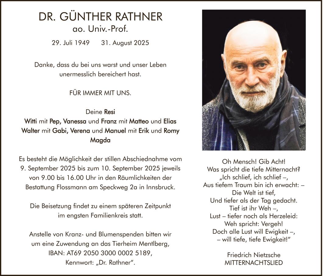Günther Rathner Bild