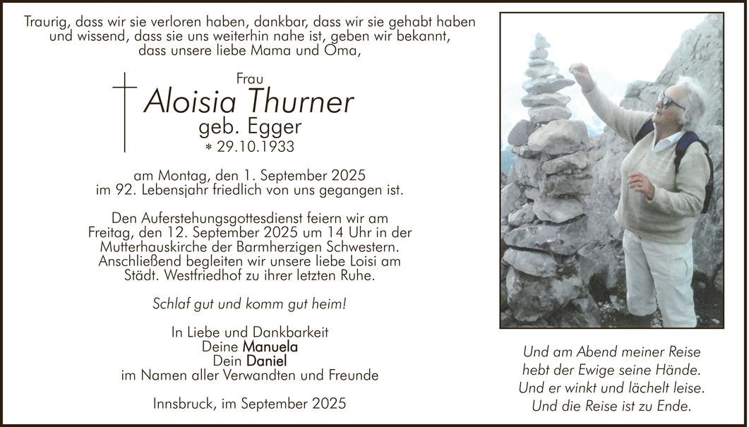 Aloisia Thurner Bild