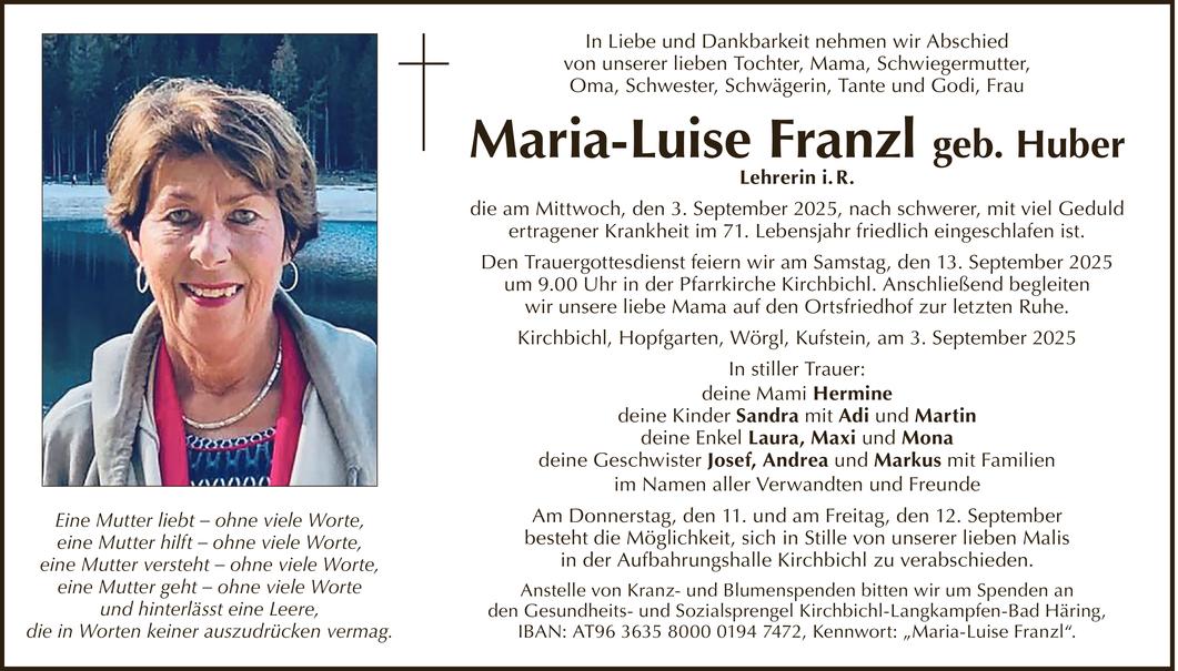 Maria-Luise Franzl Bild