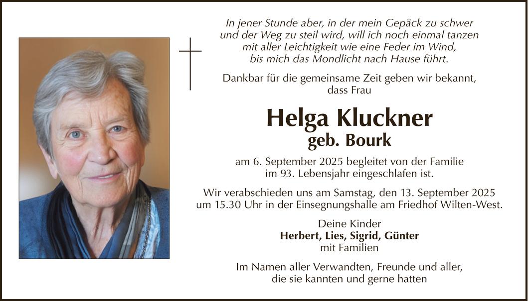 Helga Kluckner Bild