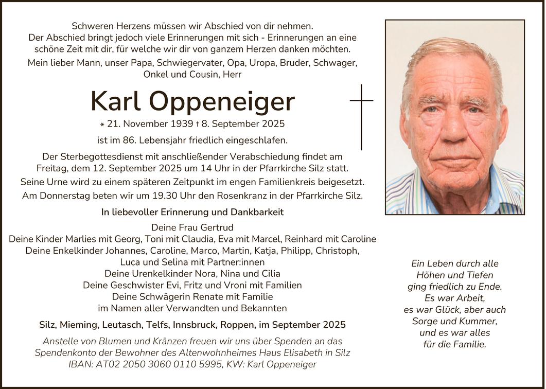 Karl Oppeneiger
