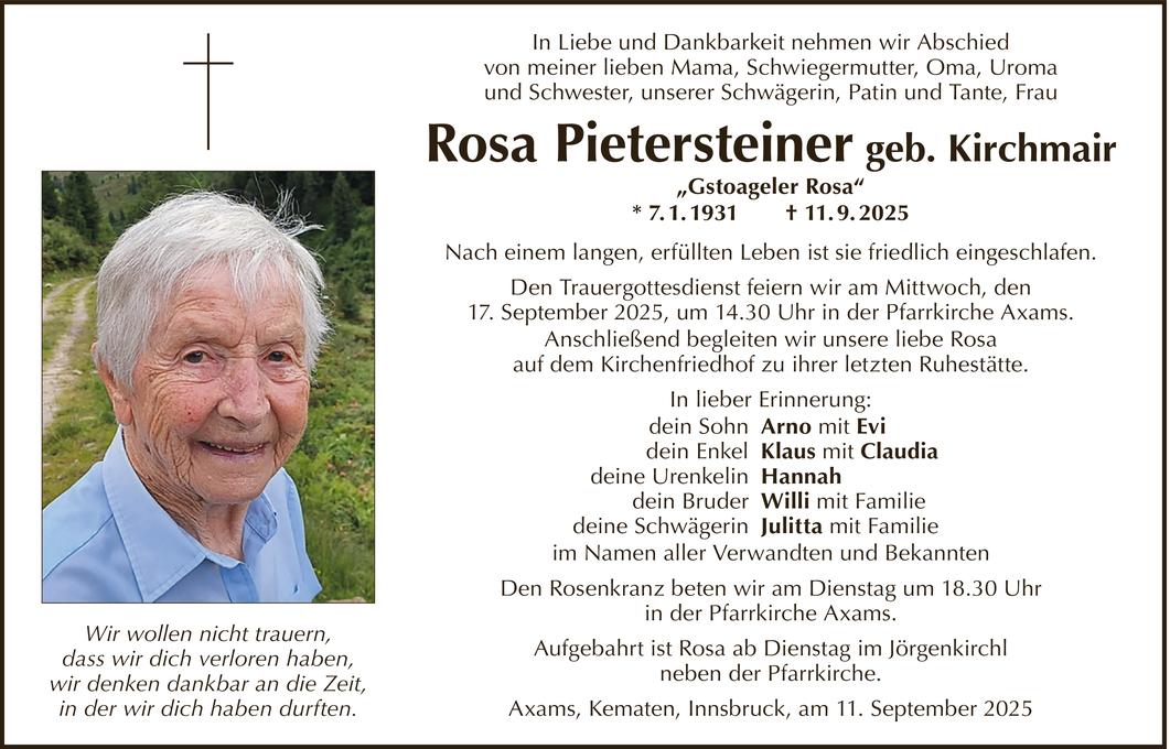 Rosa Pietersteiner