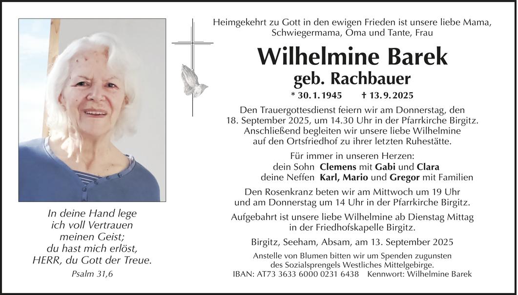 Wilhelmine Barek