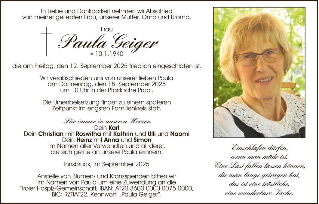 Paula Geiger Bild