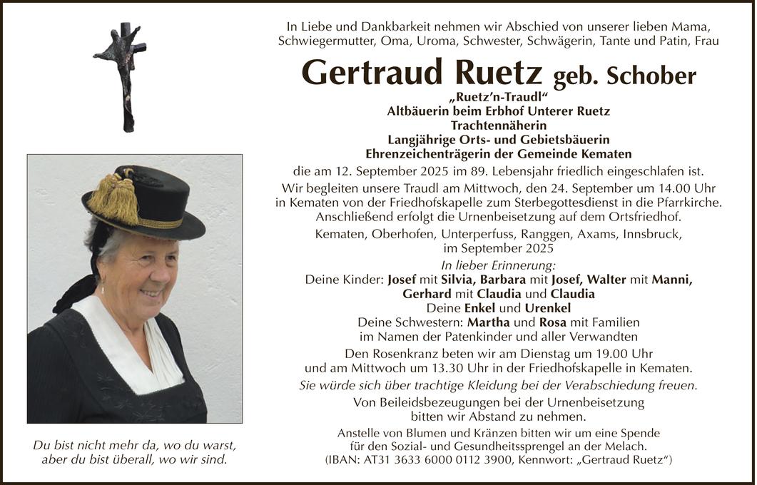 Gertraud Ruetz Bild