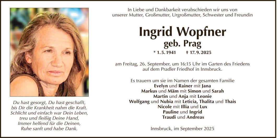Ingrid Wopfner Bild