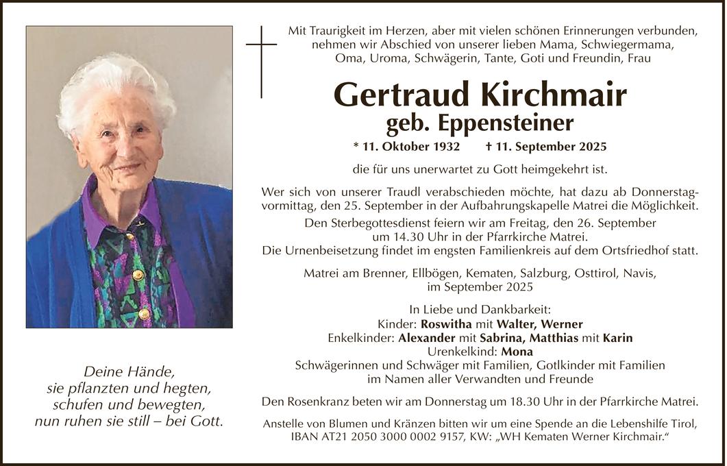 Gertraud Kirchmair Bild