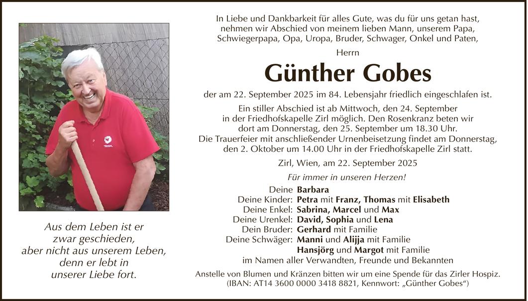 Günther Gobes Bild