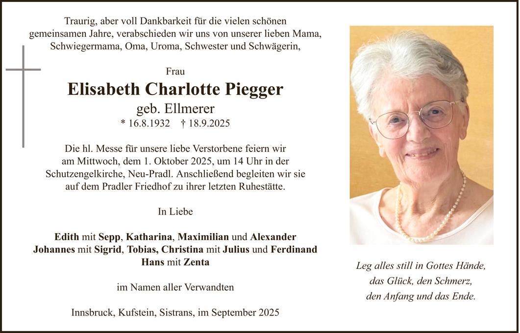 Elisabeth Charlotte Piegger Bild