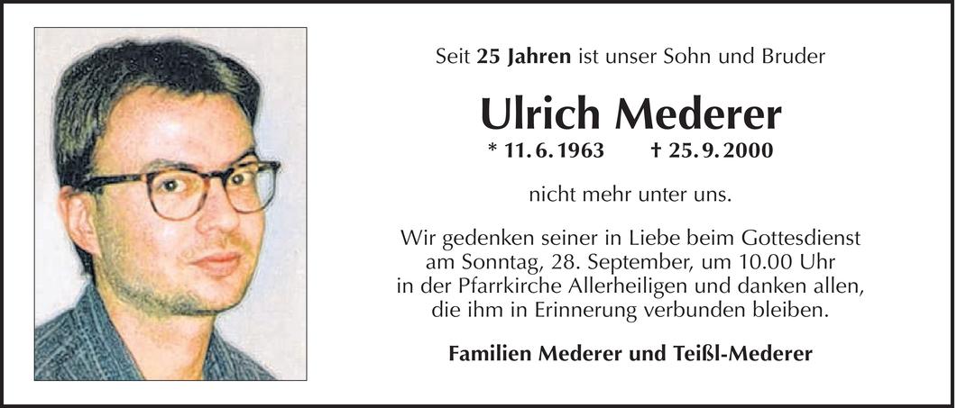 Ulrich Mederer
