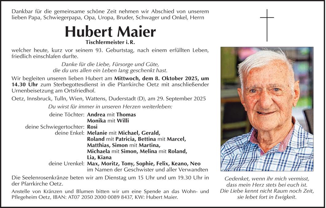 Hubert Maier Bild