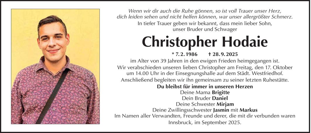 Christopher Hodaie Bild