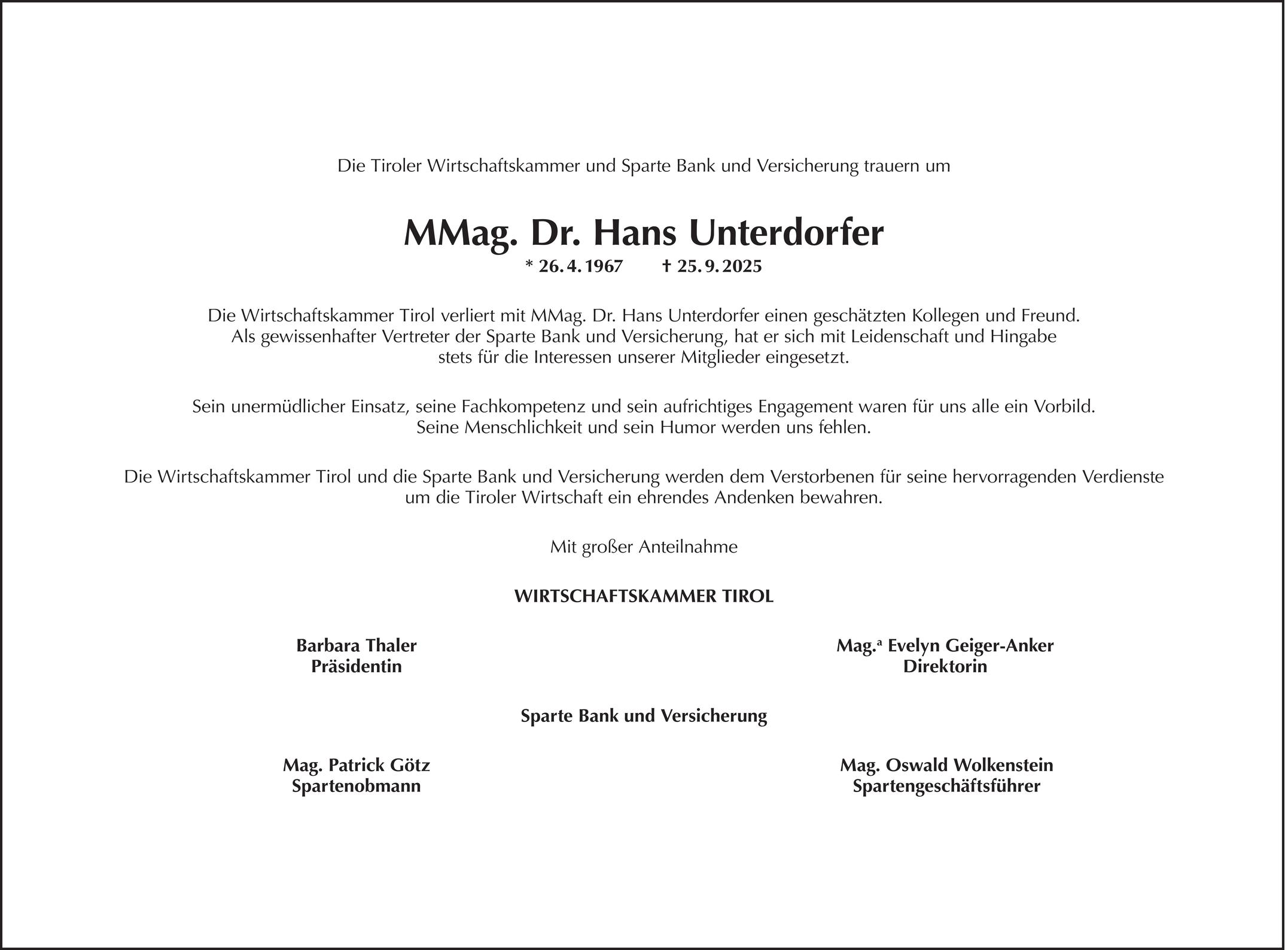 Hans Unterdorfer Bild