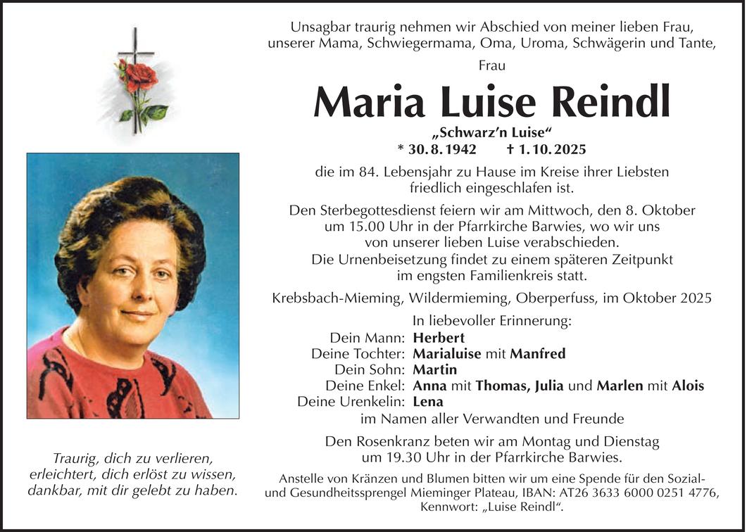 Maria Luise Reindl