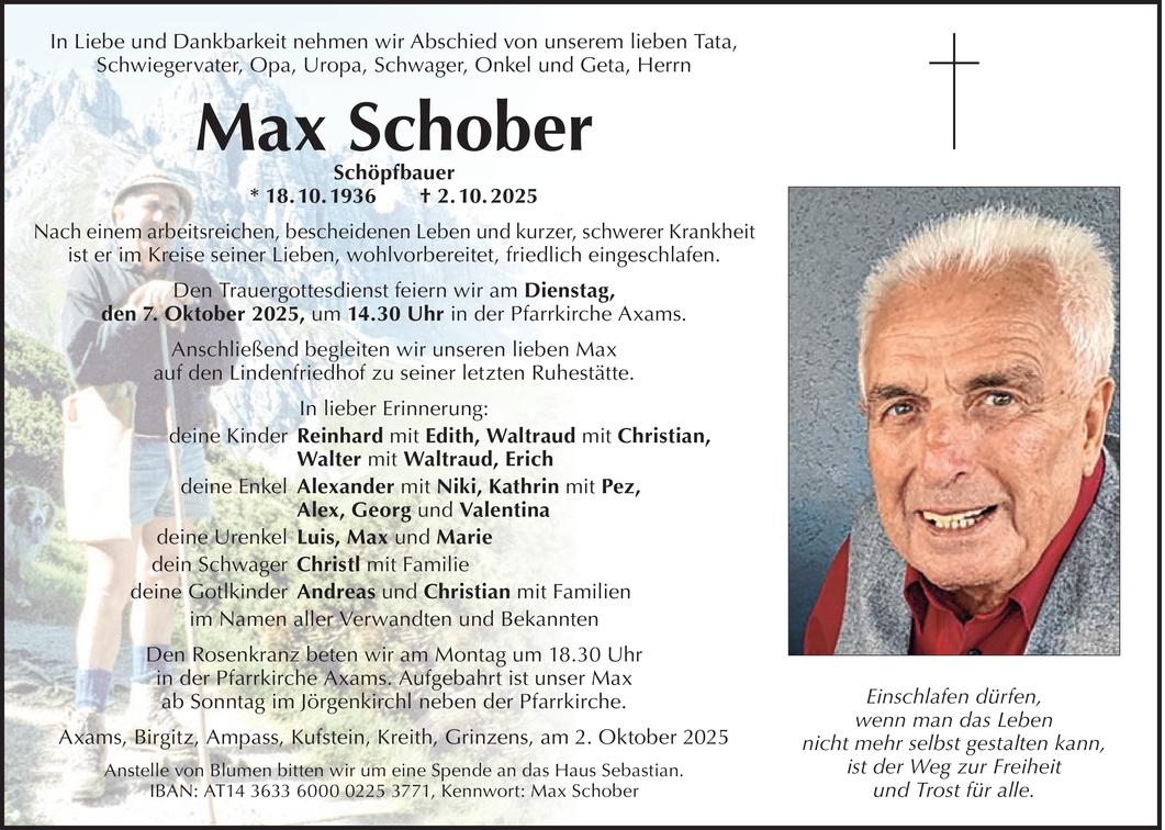 Max Schober Bild