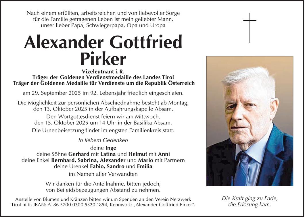 Alexander Gottfried Pirker Bild