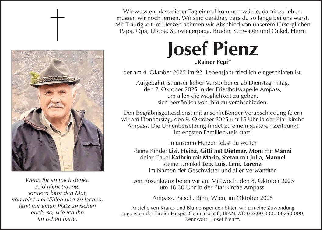 Josef Pienz Bild