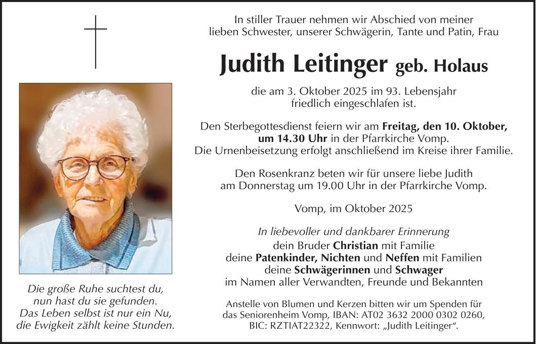 Judith Leitinger Bild