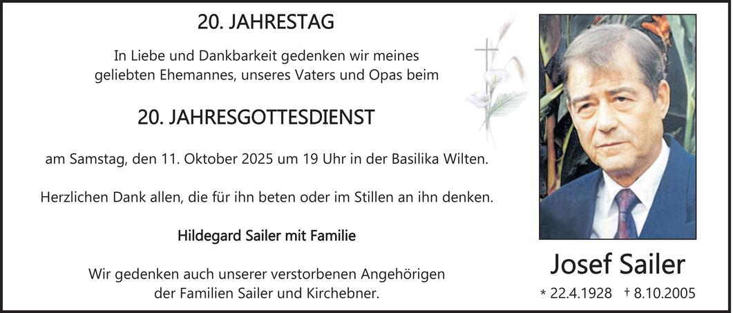 Josef Sailer Bild