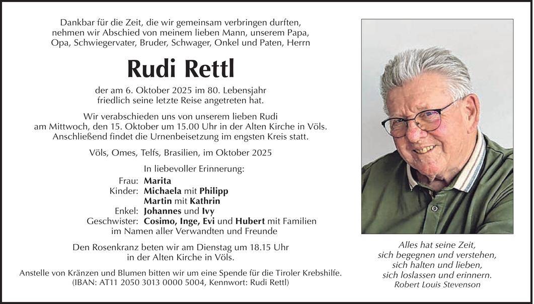 Rudi Rettl Bild