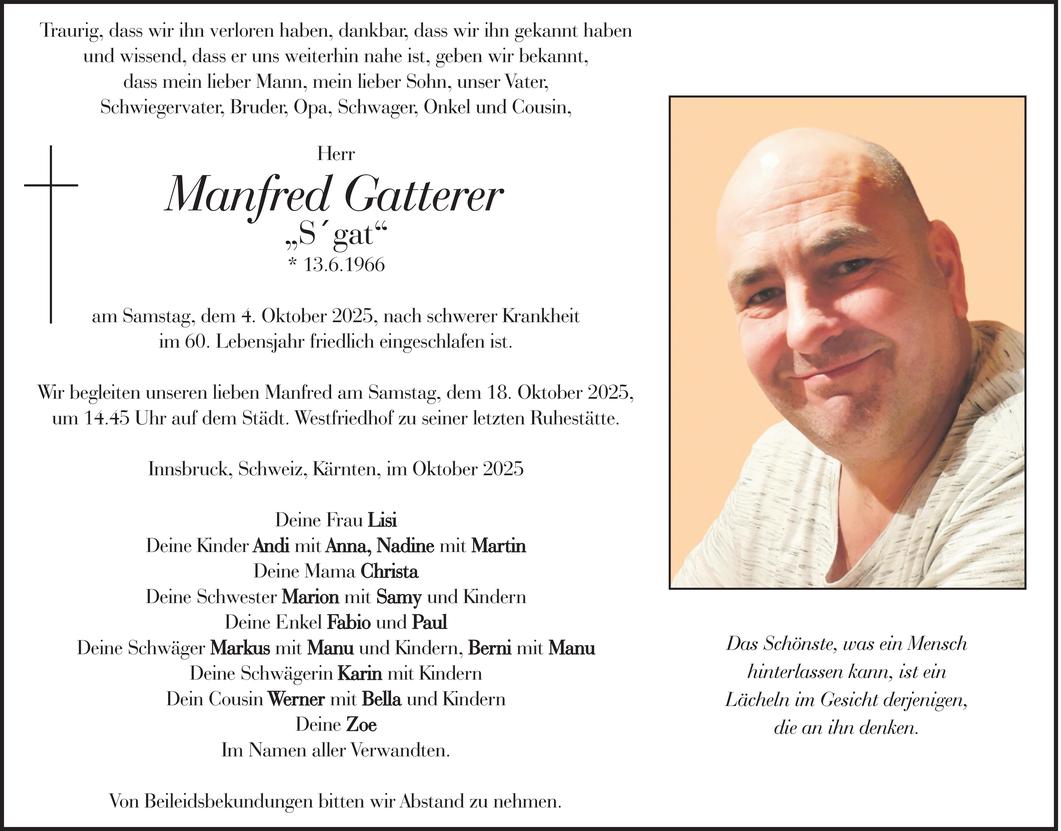 Manfred Gatterer Bild