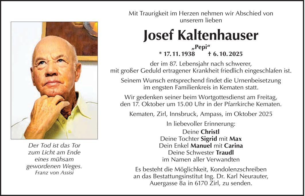 Josef Kaltenhauser Bild