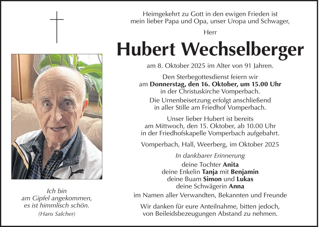 Hubert Wechselberger Bild