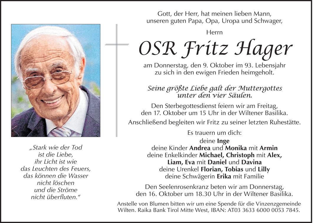 Fritz Hager Bild