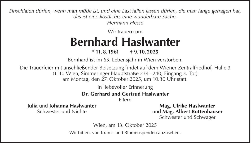 Bernhard Haslwanter