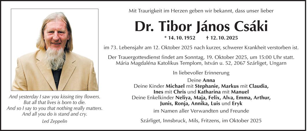 Tibor János Csáki Bild