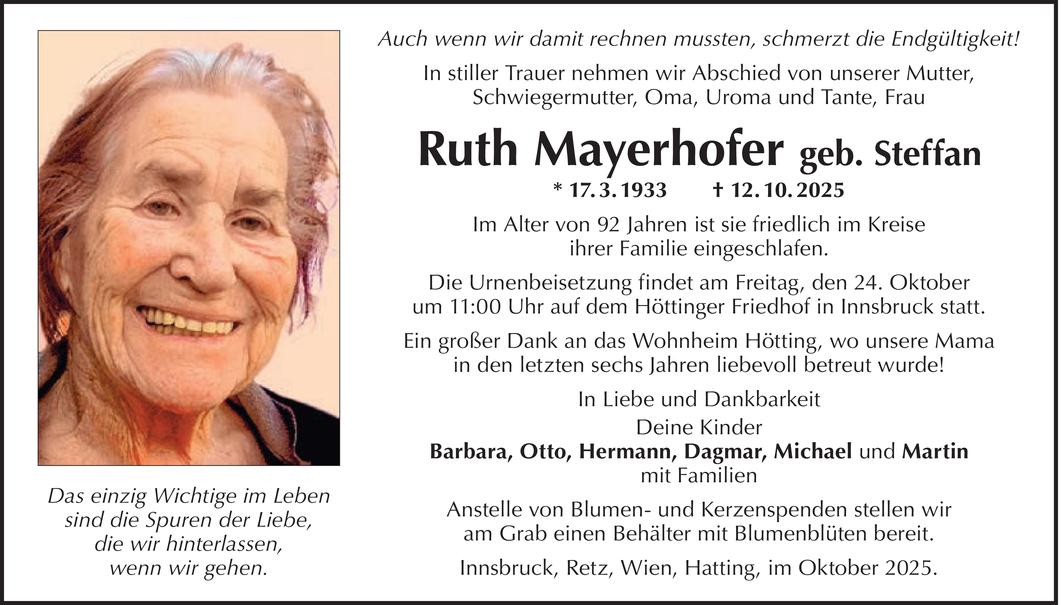 Ruth Mayerhofer Bild
