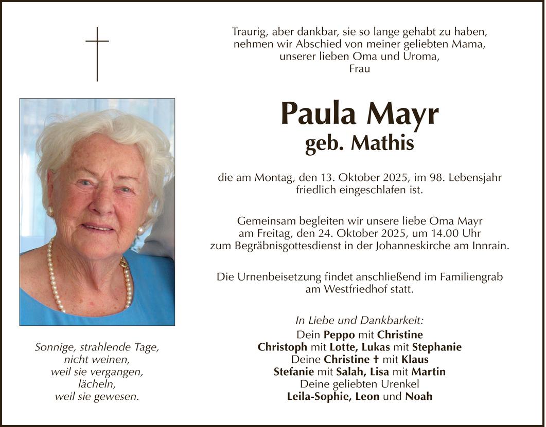 Paula Mayr Bild