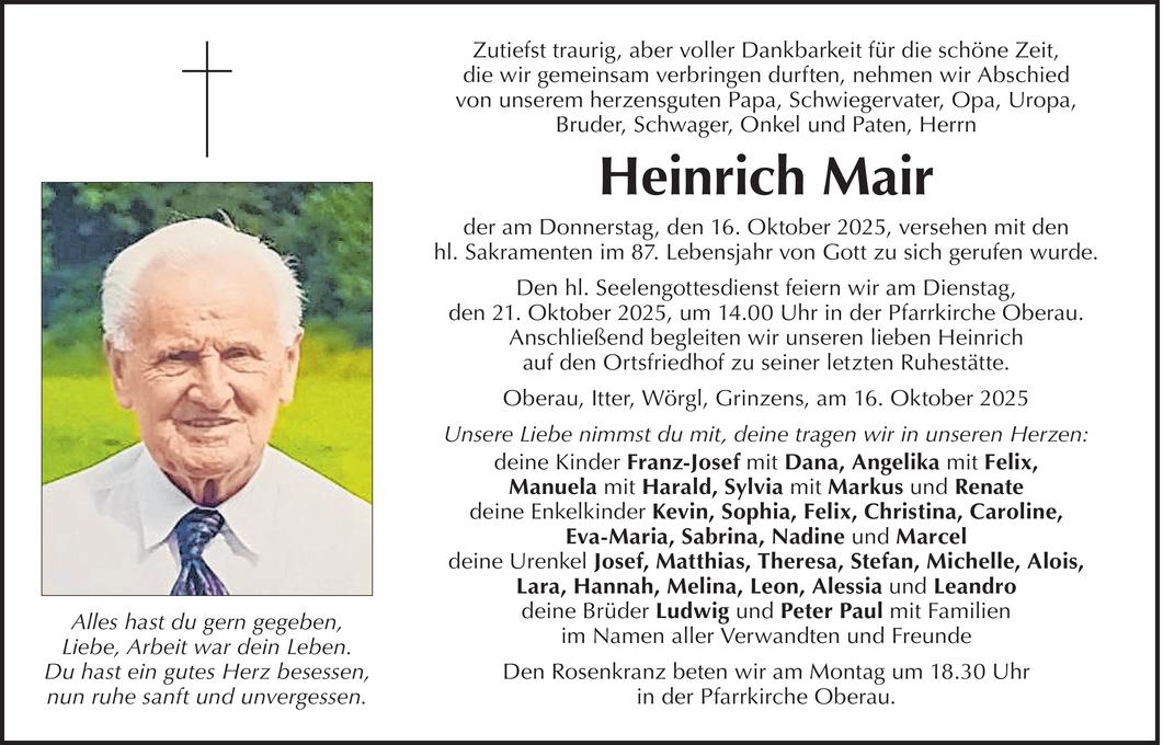 Heinrich Mair Bild