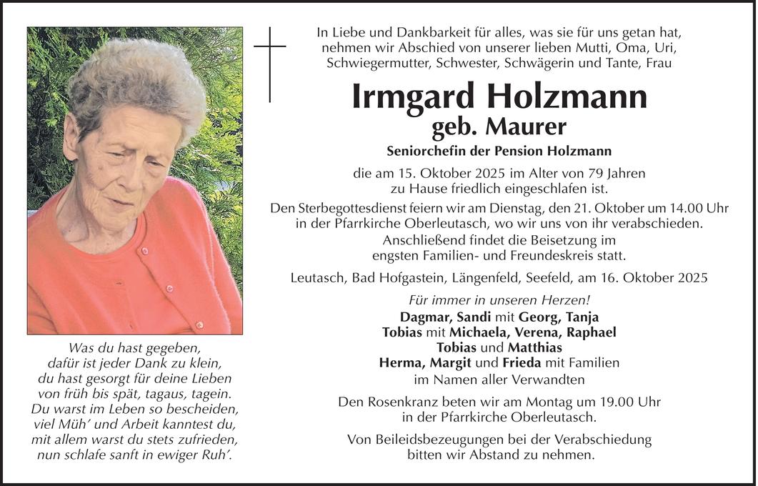 Irmgard Holzmann Bild