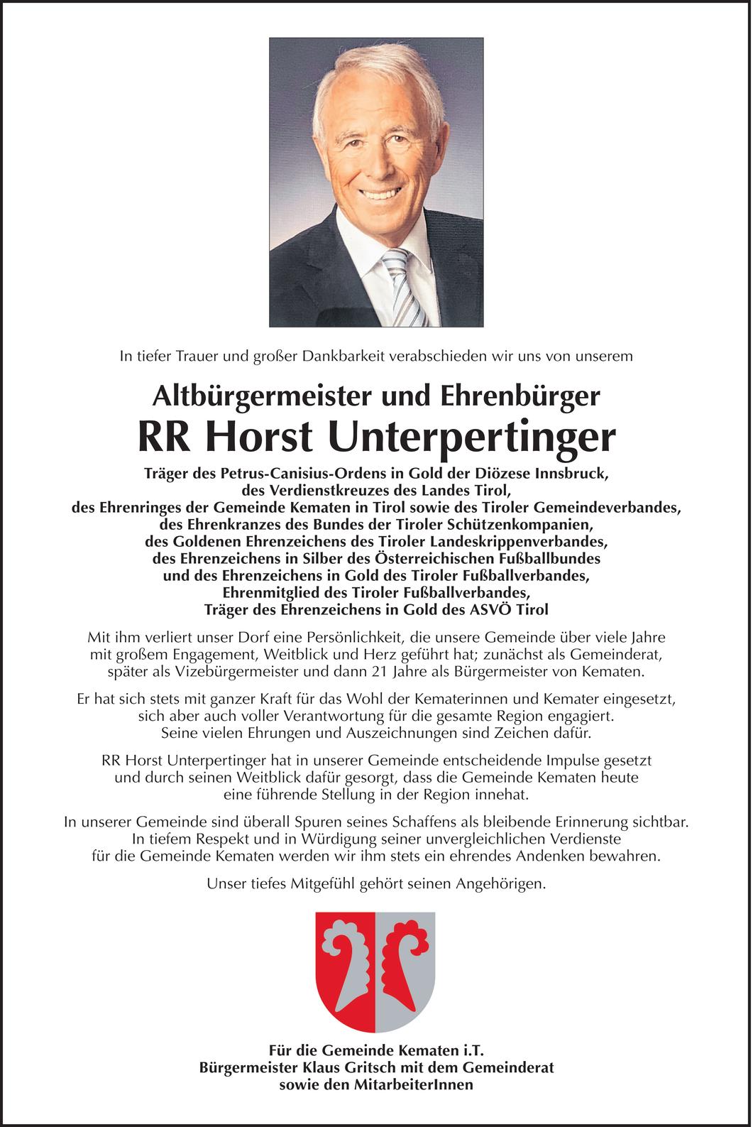 Horst  Unterpertinger Bild