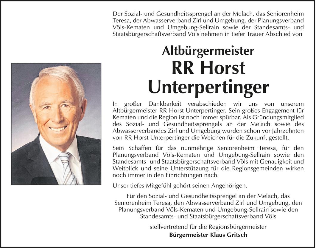 Horst Unterpertinger Bild