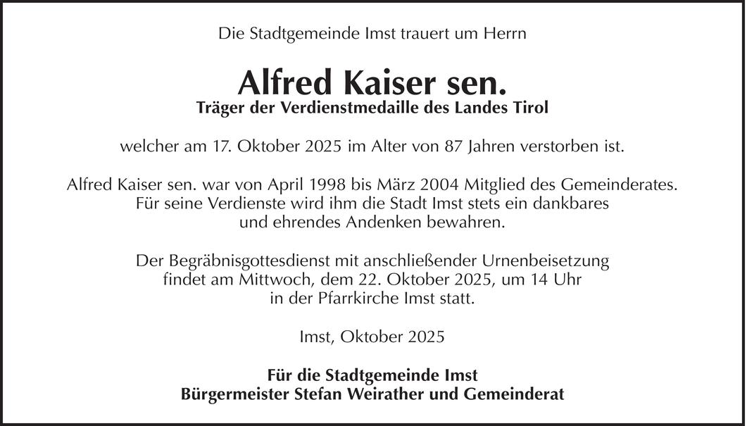 Alfred Kaiser sen. Bild
