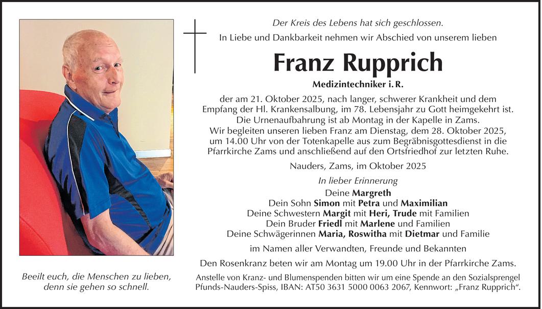 Franz Rupprich Bild