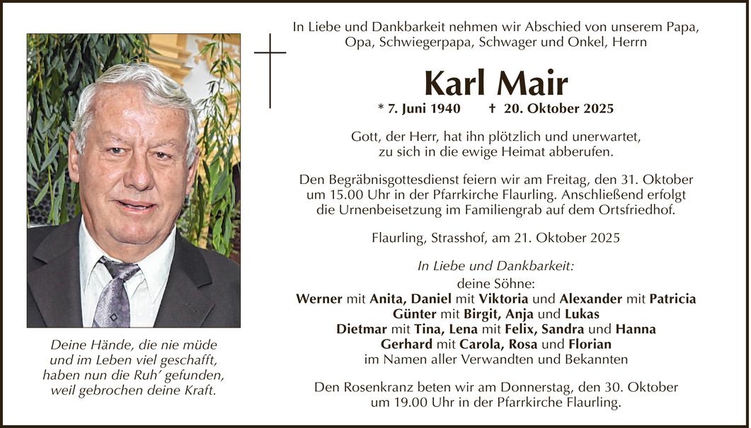 Karl Mair Bild