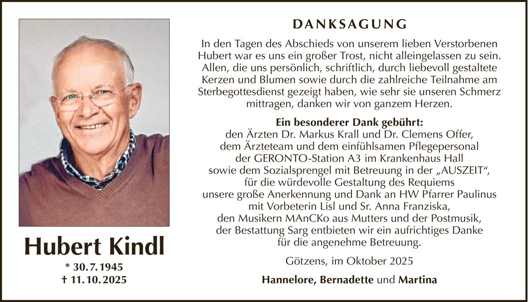 Hubert Kindl Bild