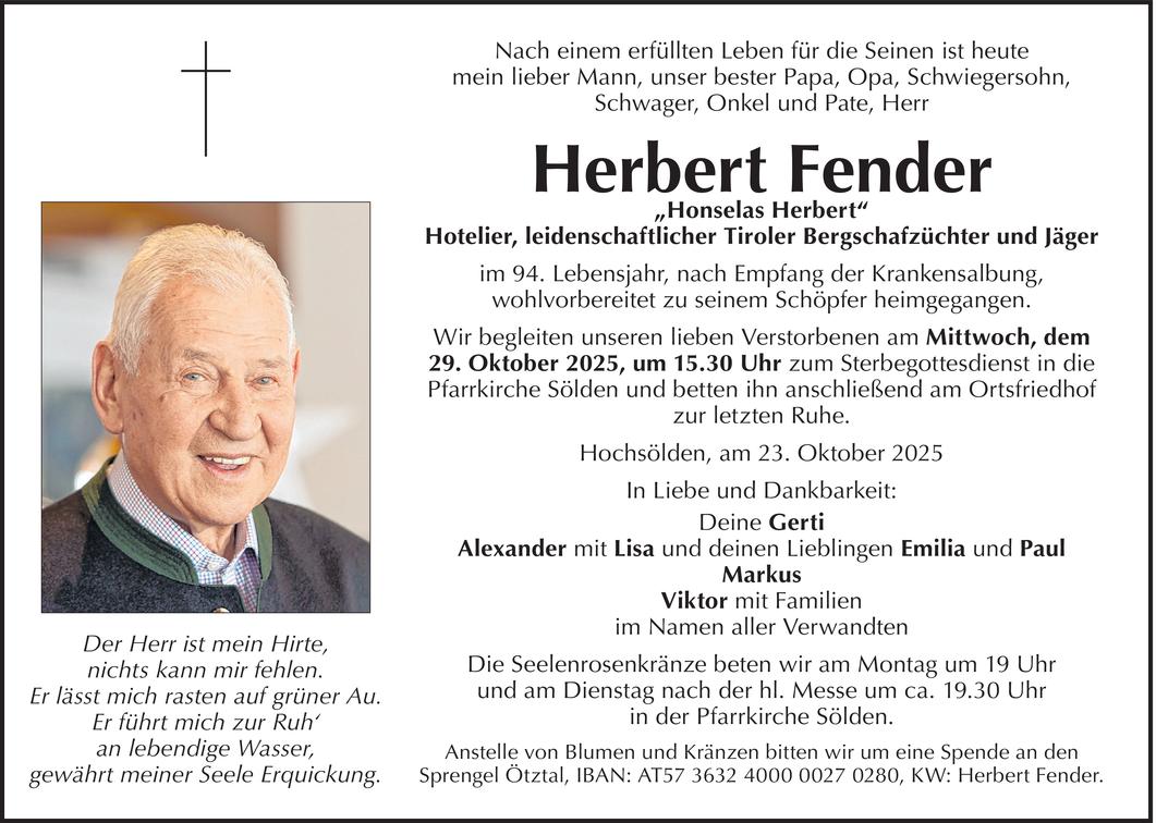 Herbert Fender Bild