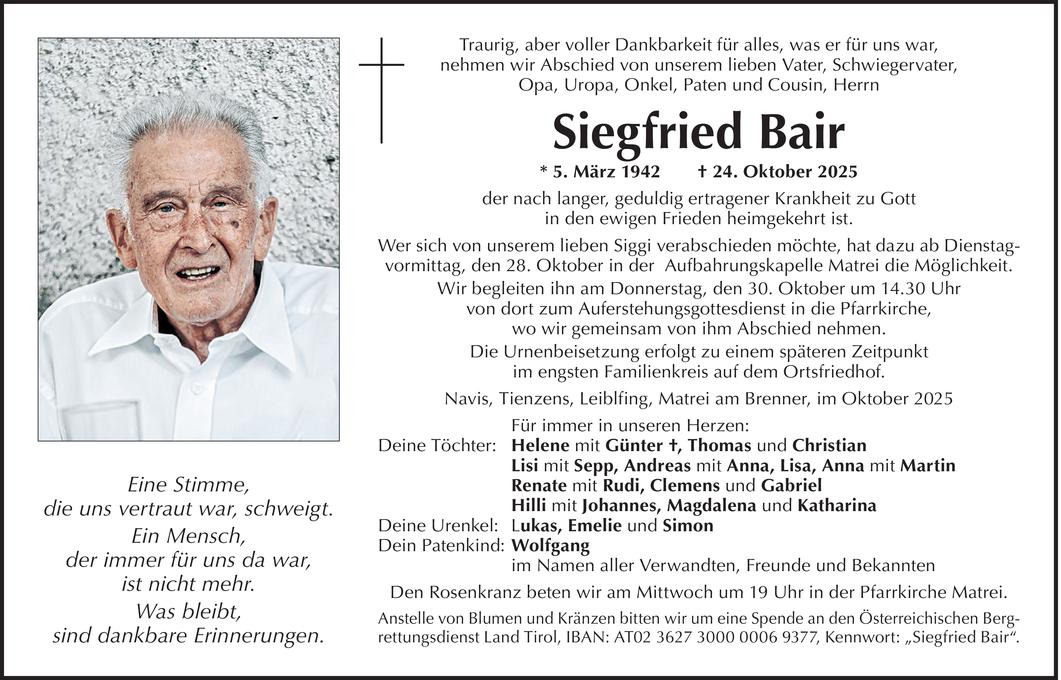 Siegfried Bair